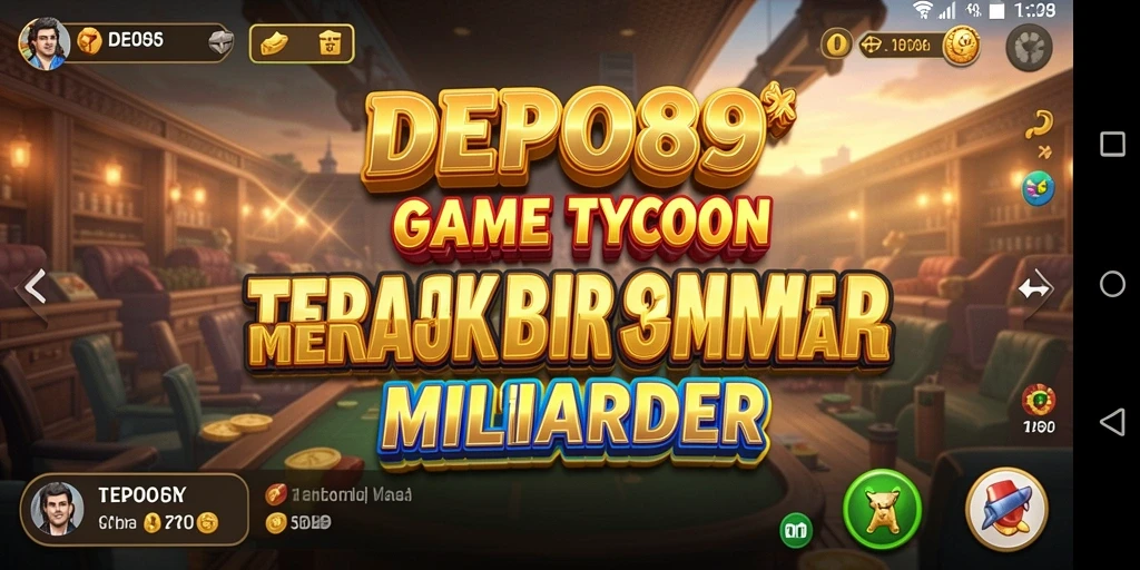 Screenshot DEPO89 menampilkan gameplay strategis Tycoon yang seru.