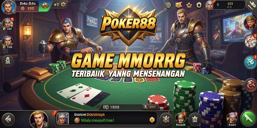 Tampilan gameplay menarik dari POKER88 saat bertarung di dunia MMORPG.